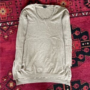 Theory 100% cashmere long tan sweater